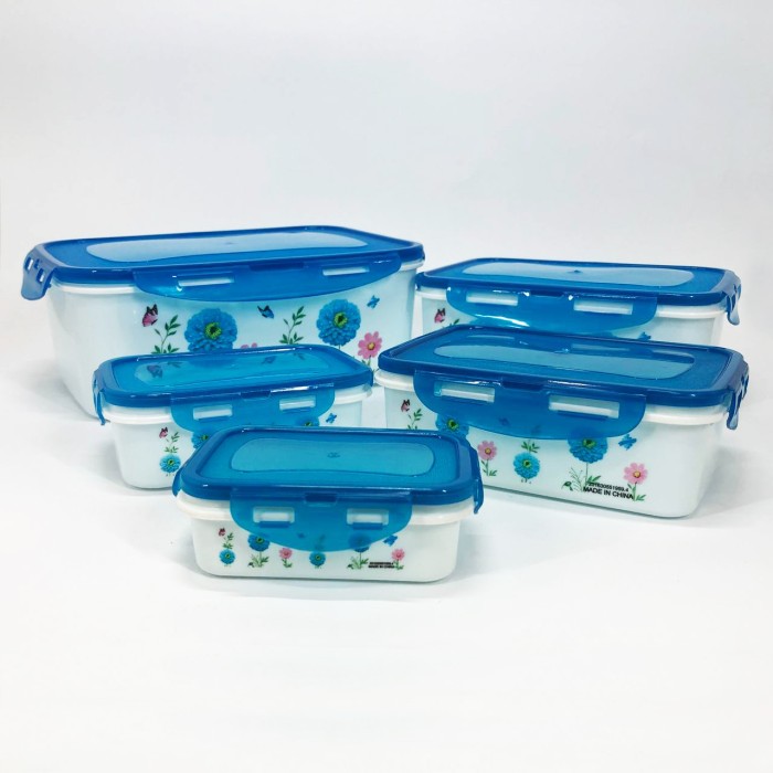 Набір контейнерів UNIQUE UN-1514 5шт. Колір: блакитний TL-53