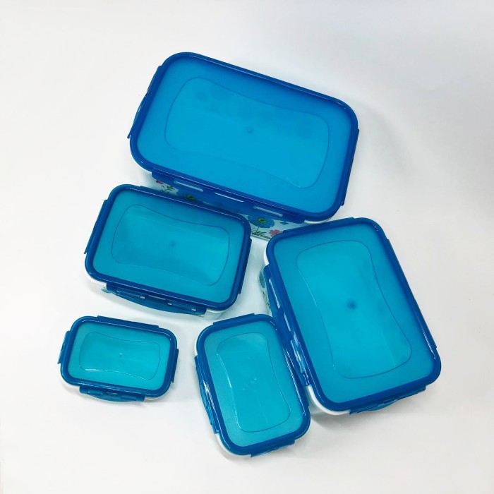 Набір контейнерів UNIQUE UN-1514 5шт. Колір: блакитний TL-53