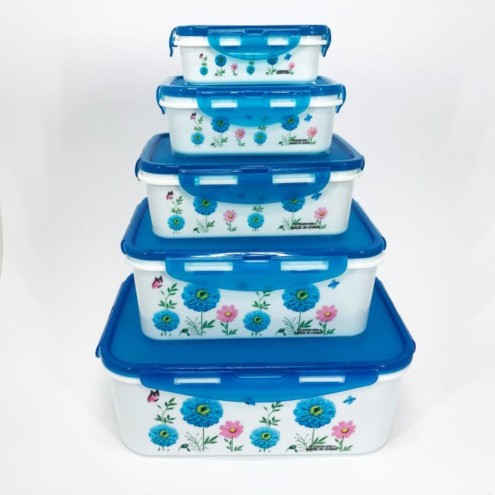 Набір контейнерів UNIQUE UN-1514 5шт. Колір: блакитний TL-53