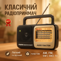 Радіоприймач KIPO KB-408 AC потужний радіо FM c usb живлення від батареї R20 або від мережі
