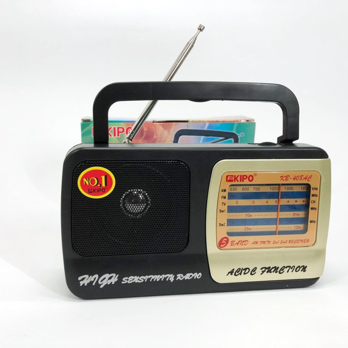 Радіоприймач портативний аналоговий KIPO, Ретро радіоприймач аналоговий, Приймач ретро стиль QY-86