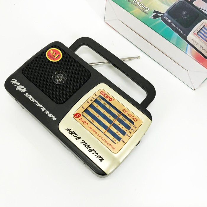 Радіоприймач портативний аналоговий KIPO, Ретро радіоприймач аналоговий, Приймач ретро стиль QY-86