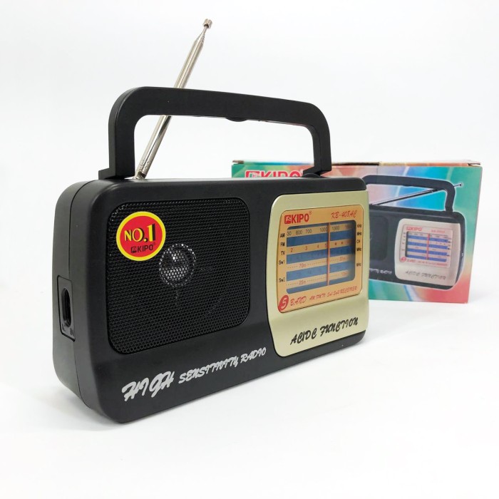 Радіоприймач портативний аналоговий KIPO, Ретро радіоприймач аналоговий, Приймач ретро стиль QY-86