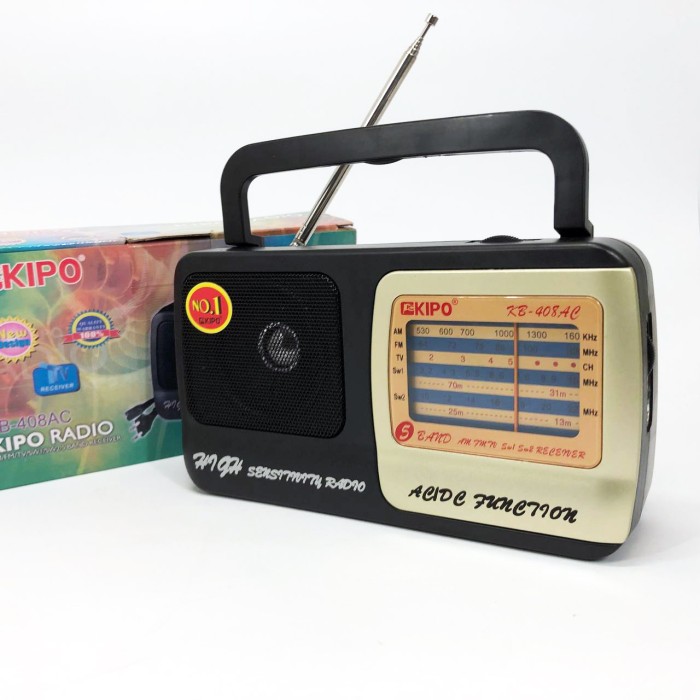 Радіоприймач портативний аналоговий KIPO, Ретро радіоприймач аналоговий, Приймач ретро стиль QY-86