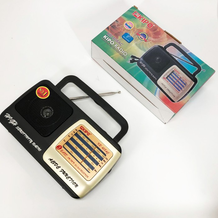 Радіоприймач портативний аналоговий KIPO, Ретро радіоприймач аналоговий, Приймач ретро стиль QY-86