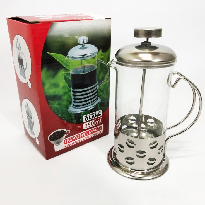 Чайник прес для чаю Unique UN-1151 0.35 л, Френч-прес для кави до кавоварки, Багаторазовий френч-прес MV-25