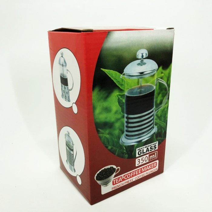 Чайник прес для чаю Unique UN-1151 0.35 л, Френч-прес для кави до кавоварки, Багаторазовий френч-прес MV-25