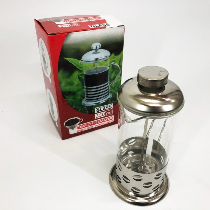 Чайник прес для чаю Unique UN-1151 0.35 л, Френч-прес для кави до кавоварки, Багаторазовий френч-прес MV-25