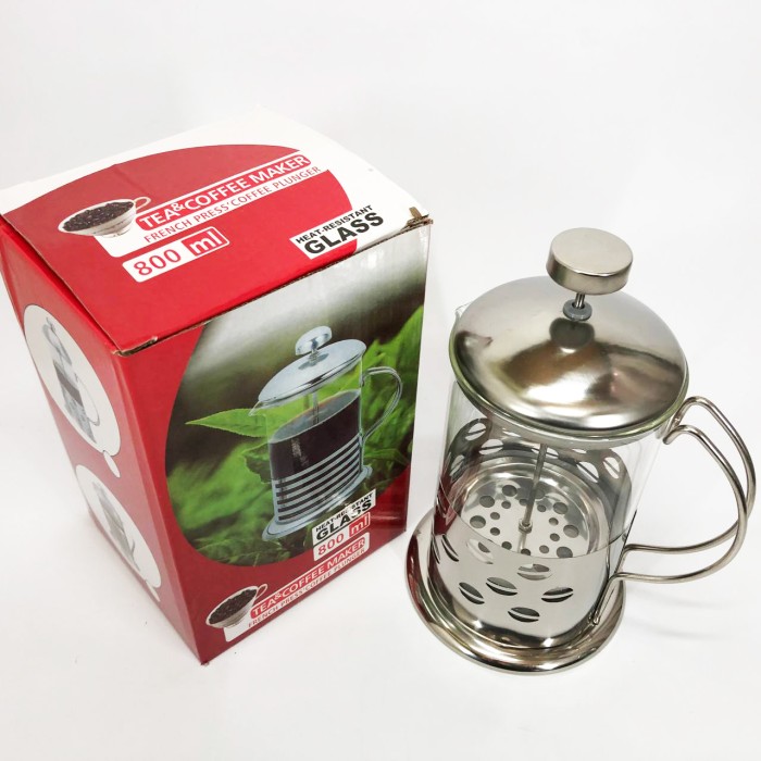 Френч-прес з ручкою Unique, Стильний френч-прес для чаю та кави для заварювання кави ZR-46