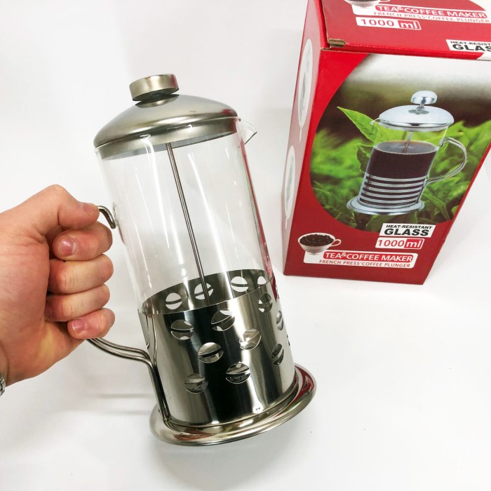 Скляний чайник для кави та чаю Unique, Оригінальний заварник для чаю, Скляний заварник RK-37