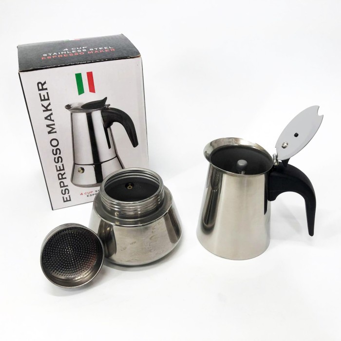 Топ гейзерних кавоварок, Гейзер для варіння кави Гейзерна кавоварка, Кавоварки з нержавіючої сталі UA-95