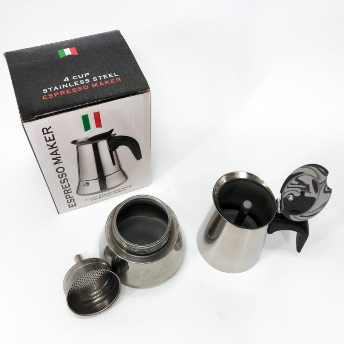 Топ гейзерних кавоварок, Гейзер для варіння кави Гейзерна кавоварка, Кавоварки з нержавіючої сталі UA-95