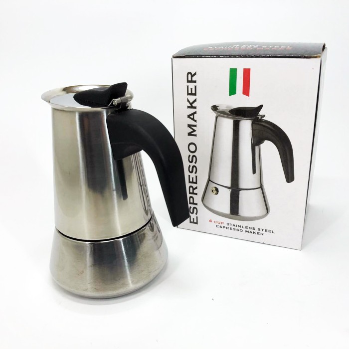 Топ гейзерних кавоварок, Гейзер для варіння кави Гейзерна кавоварка, Кавоварки з нержавіючої сталі UA-95