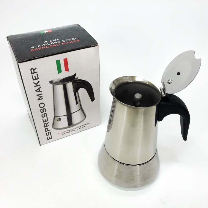 Топ гейзерних кавоварок, Гейзер для варіння кави Гейзерна кавоварка, Кавоварки з нержавіючої сталі UA-95