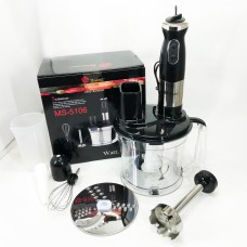 Блендер з гострими сталевими лезами Domotec MS-5106 800 W, Блендер для подрібнення дитячого пюре VC-96