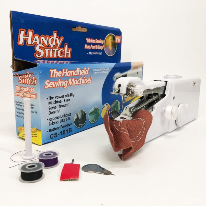 Портативна міні-швейна машинка HANDY SWITCH CS-101B, Ручна швейна машинка зручна компактна