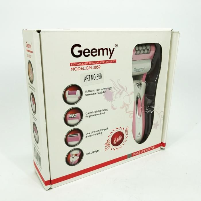 Епілятор для обличчя жіноча бритва Gemei GM-3052, Епілятор-пінцет жіночий, Пемза для XK-922 лущення п'ят