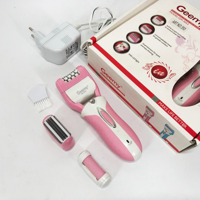 Прилад для чищення п'ят електричний Gemei GM-3052, Домашня електробритва жіноча, Тример для депіляції GE-25