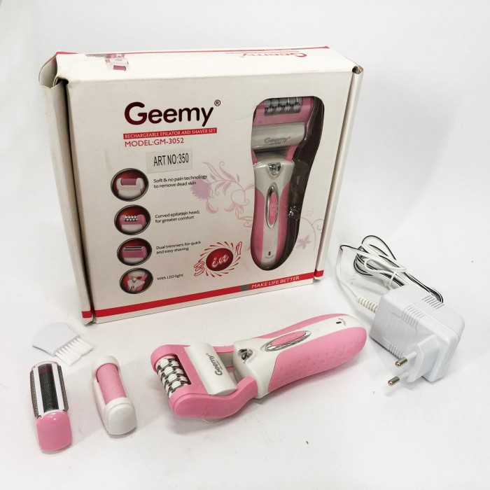 Прилад для чищення п'ят електричний Gemei GM-3052, Домашня електробритва жіноча, Тример для депіляції GE-25