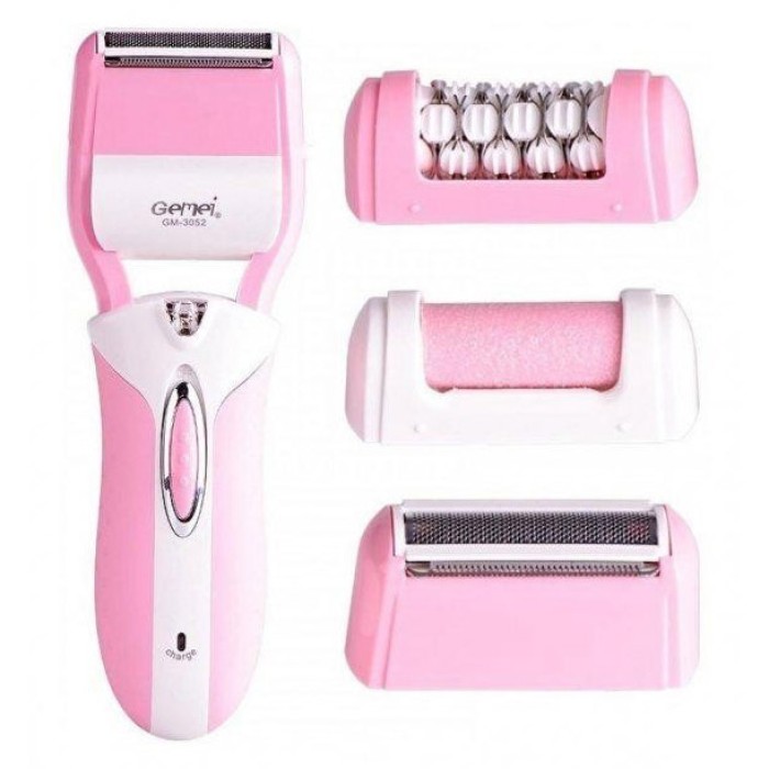 Прилад для чищення п'ят електричний Gemei GM-3052, Домашня електробритва жіноча, Тример для депіляції GE-25