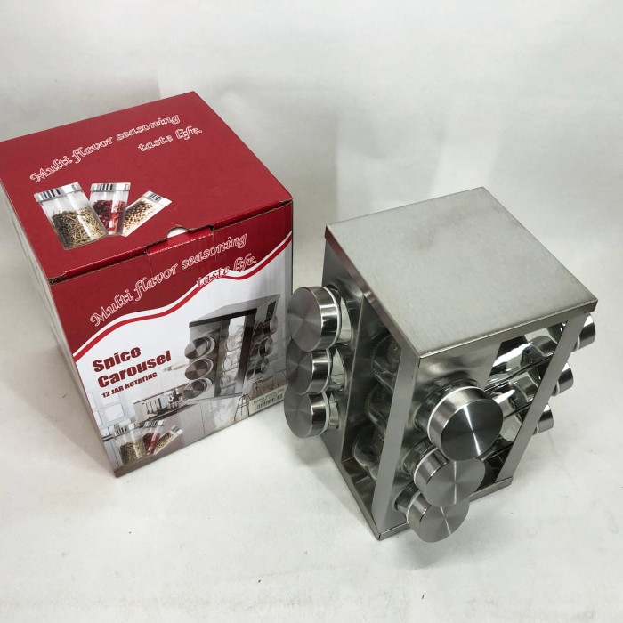 Контейнера для сипучих продуктів UNIQUE, Баночки для спецій на стіл Бокс спецій QA-56