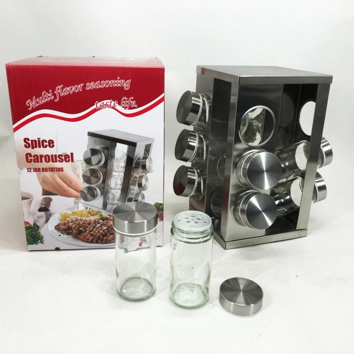 Контейнера для сипучих продуктів UNIQUE, Баночки для спецій на стіл Бокс спецій QA-56