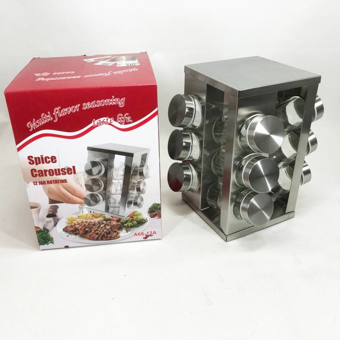 Контейнера для сипучих продуктів UNIQUE, Баночки для спецій на стіл Бокс спецій QA-56