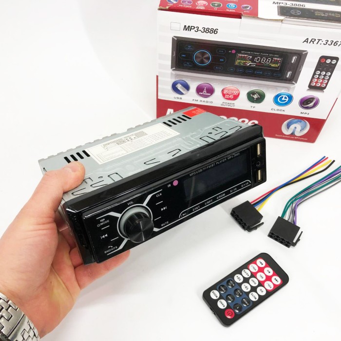 Магнітофон для машини авто автомобіля, Магнітола підтримка usb, Магнітола автомобіль aux PW-90