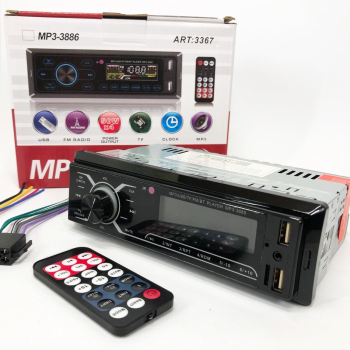 Автомобільна магнітола MP3-3885 ISO 1DIN із сенсорним дисплеєм, Бюджетна автомагнітола 1 din