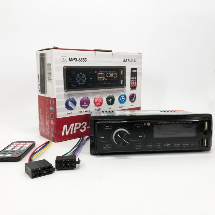 Магнітола для автомобіля з Bluetooth MP3 3886 ISO 1DIN, Магнітофони для машин, EX-860 Автомагнітоли 1d