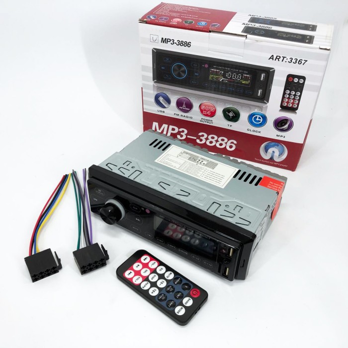 Магнітола для автомобіля з Bluetooth MP3 3886 ISO 1DIN, Магнітофони для машин, EX-860 Автомагнітоли 1d