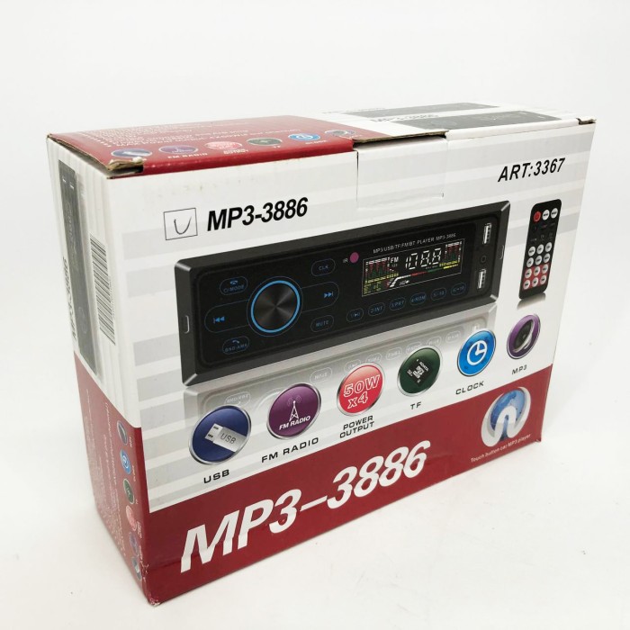 Магнітола для автомобіля з Bluetooth MP3 3886 ISO 1DIN, Мультимедійний пристрій в машину MR-56