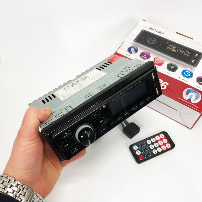 Магнітола для автомобіля з Bluetooth MP3 3886 ISO 1DIN, Мультимедійний пристрій в машину MR-56