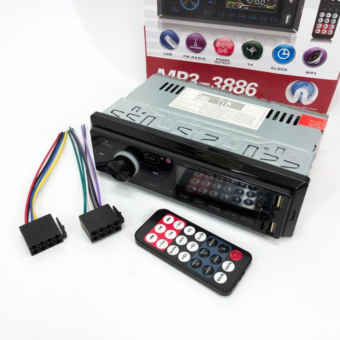 Магнітола для автомобіля з Bluetooth MP3 3886 ISO 1DIN, Мультимедійний пристрій в машину MR-56