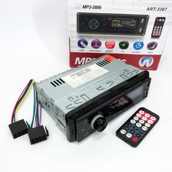 Магнітола для автомобіля з Bluetooth MP3 3886 ISO 1DIN, Мультимедійний пристрій в машину MR-56