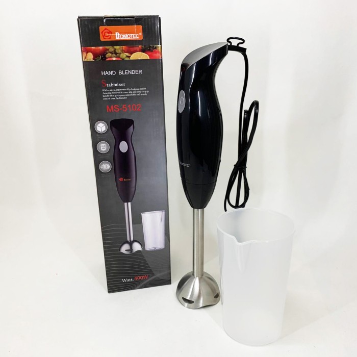 Блендер із захистом від розбризкування DOMOTEC, Занурювальний блендер з металевим корпусом LS-40