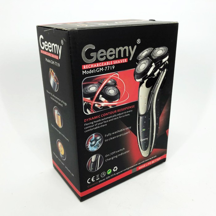 Професійне гоління Gemei GM-7719, Хороша бритва портативна, Чоловіча бездротова машинка WX-828 для бороди Професійне гоління Gemei GM-7719, Хороша бритва портативна, Чоловіча бездротова машинка WX-828 для бороди
