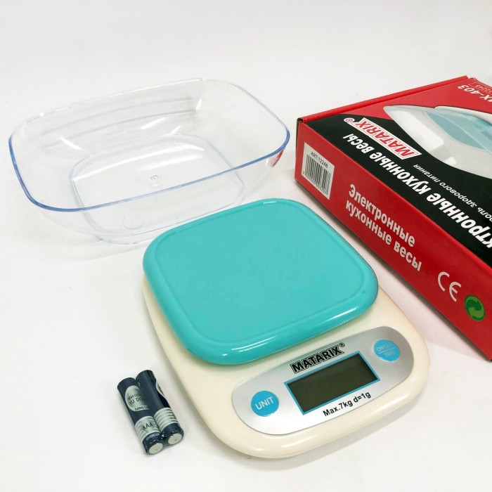 Ваги кухонні з LED дисплеєм MATARIX MX-403, Ваги кухонні з автоматичним вимкненням JQ-80