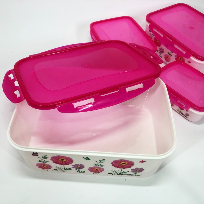 Набір контейнерів UNIQUE UN-1514 5шт. Колір: рожевий XM-78