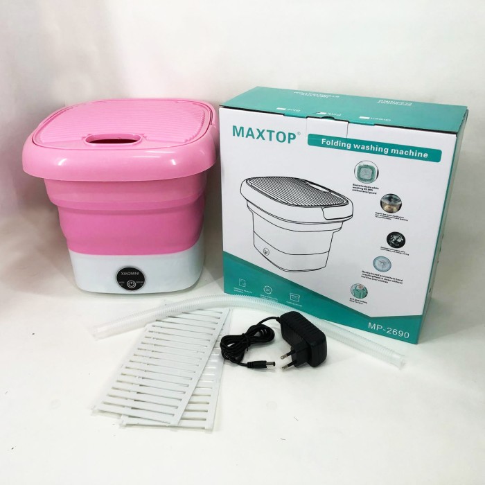 Пральна машина з баком для води MAXTOP, Маленька пральна машинка мобільна Малогабаритна машина ZU-90