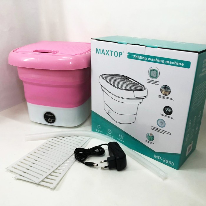 Пральна машина з баком для води MAXTOP, Маленька пральна машинка мобільна Малогабаритна машина ZU-90