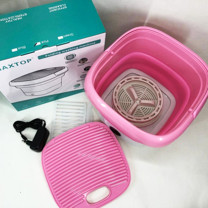 Пральна машинка автомат портативна MAXTOP, Пральна машинка маленька переносна, Пральна машина MO-753 для дачі