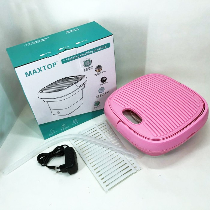 Пральна машинка автомат портативна MAXTOP, Пральна машинка маленька переносна, Пральна машина MO-753 для дачі