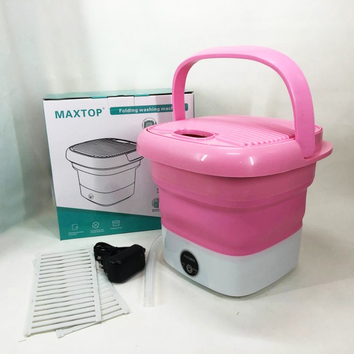 Пральна машинка автомат портативна MAXTOP, Пральна машинка маленька переносна, Пральна машина MO-753 для дачі
