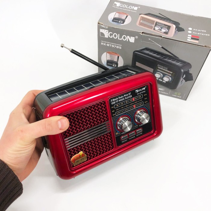 Радіоприймач am fm Golon, Радіоприймач з ремінцем, від мережі Ам приймач PB-76