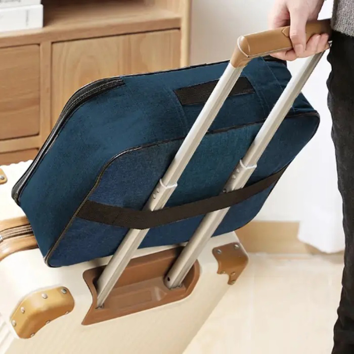 Дорожній кейс сумка органайзер для зберігання документів та гаджетів з кодовим замком. Колір: синій HB-85