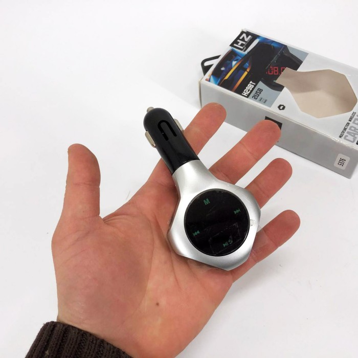 Bluetooth FM трансмітер H29 BT, Автомобільний модулятор FM трансмітер, Адаптер в машину з прикурювача EM-65