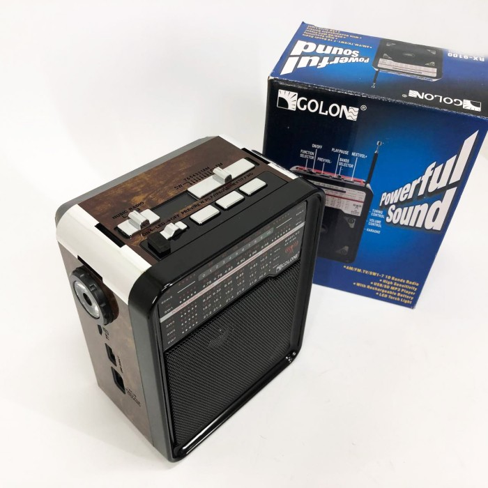 Потужний радіоприймач GOLON RX-9100, Приймач фм, Радіоприймач з ремінцем, Радіоприймачі фм PC-47