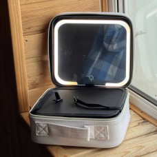 Органайзери для косметики, Дорожня сумка для макіяжу з дзеркалом, Косметичка с ручкой и подсветкой FC-85