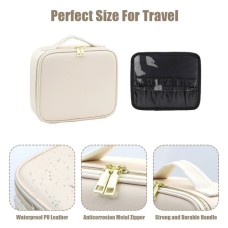 Косметичка з кишенями на блискавці, Кейс валізка для зберігання косметики, Органайзер для косметики SQ-34